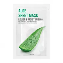 Eunyul Aloe Sheet Mask nawilajco-agodzca maseczka w pachcie z aloesem 22 ml