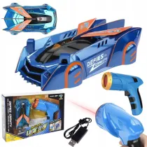 Samoch�d je�d��cy po �cianach RC niebieski Maksik