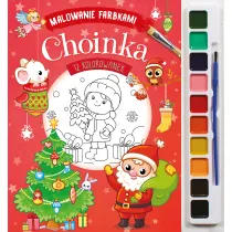 Malowanie farbkami. Choinka