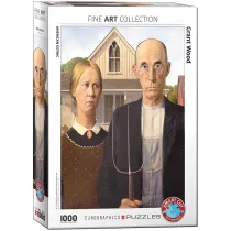 Puzzle 1000 el. Ameryka�ski Gotyk, Grant Wood Eurographics