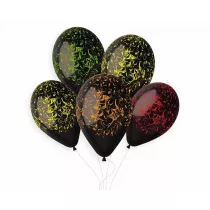 Gemar Balony Premium Hel Marble czarne 33cm