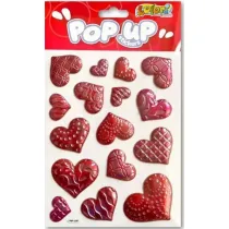 Penmate Naklejki metaliczne Red Hearts