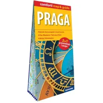 Praga laminowany przewodnik i mapa 2w1