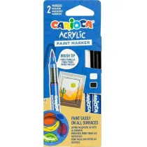 Carioca Markery akrylowe z p�dzelkiem 2 kolory
