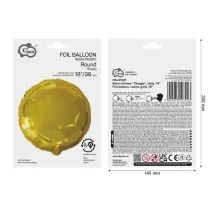 Godan Balon foliowy okrgy zoty 45cm