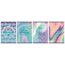 St. Majewski Zeszyt A5 Pastel Mermaid kratka, 70 g/m2 16 kartek