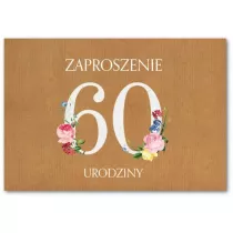 Trend Zaproszenie Urodziny 60 ZT40 10 szt.
