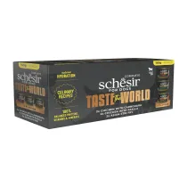 Schesir Taste the world multipack, karma mokra, dla psw, mix smakw, puszka 6 x 150 g