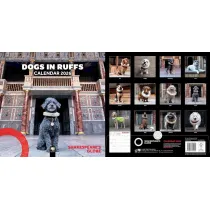 Kalendarz 2026 �cienny kwadrat Psy w kryzach