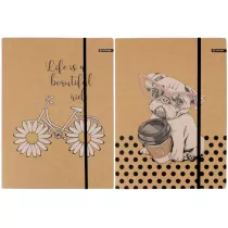 Beniamin Teczka z gumk� A4 kraft liner mix