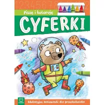 Pisz i koloruj. Cyferki