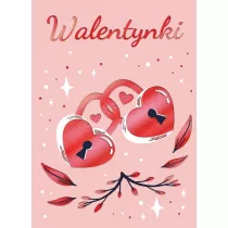 Karnet B6 z kopert� z�ocone k��dki Walentynki HENRY 487493 HEN
