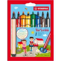 Stabilo Flamastry Trio Scribbi 8 szt.