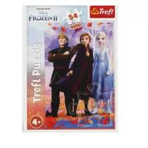 Puzzle mini 54 el. W wiecie Anny i Elsy 3 Trefl