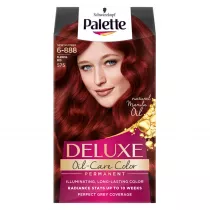 Palette Deluxe Oil-Care Color farba do w�os�w trwale koloryzuj�ca z mikroolejkami 575 (6-888) Intensywna Czerwie�