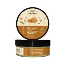 Green Pharmacy Peeling cukrowy do ciaa Mid manuka i Oliwa z oliwek 200 ml