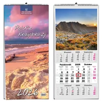 EV-Corp Kalendarz 2026 tr�jdzielny 13 planszowy Pejza�e