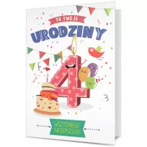 Pan Dragon Karnet B6 Urodziny 4 HM200-2602