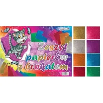 Aliga Zeszyt papier�w z brokatem ZB-8