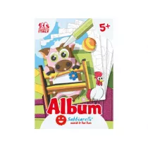 Album do kolorowania piaskiem Zwierzta na wsi  5 l+ Sabbiarelli