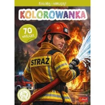 Stra�ak OSP. Kolorowanka z naklejkami