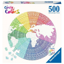 Puzzle okrągłe 500 el. Circle of Colors. Paleta kolorów. Mandala 171682 Ravensburger