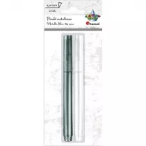 Titanum Pisak metaliczny biay, srebrny 2 szt.