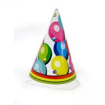 Czapeczka urodzinowa papierowa balony DC1371
