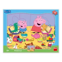 Puzzle ramkowe �winka Peppa W pokoju 12el Dino Toys