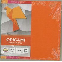 Interdruk Origami Fluo+Pastele 10 x 10 cm 100 kartek