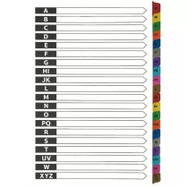 D.rect Przek�adki kartonowe A-Z index laminowany