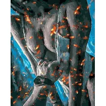 Twoje Hobby Malowanie po numerach czarne p��tno - W Ogniu... 40x50cm