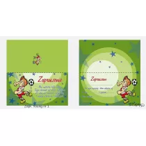 Stamp Zaproszenia Young Ch�opiec wz�r nr 01 10 szt.