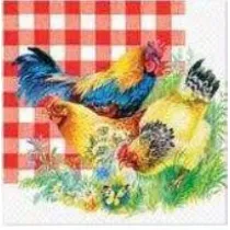 Paw Serwetka Lunch Decor Chicken Couple 33x33 20szt./op.