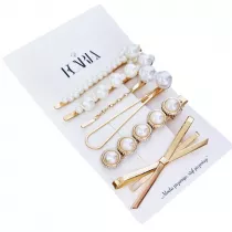 Ecarla Eleganckie wsuwki do w�os�w Z�ote 4 szt.