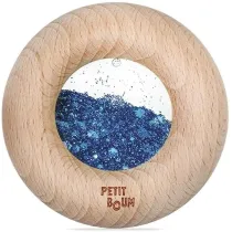 Drewniana zabawka sensoryczna Donut Calm niebieski Petit Boum