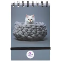 Beniamin Ko�onotes A6 zamykany na gumk� The Sweet Pets kratka 96 kartek