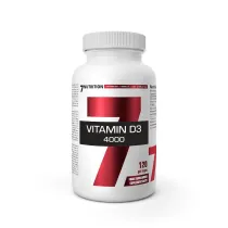 7Nutrition Vitamin D 4000 - Witamina D 4000IU suplement diety 120 kaps.