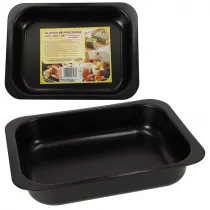 Blacha do pieczenia tortownica forma do ciast wypiekw uniwersalna 29cm x 22cm x 6cm czarna