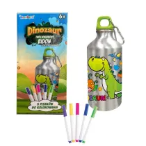 Norimpex Bidon 500ml z Dinozaurem do kolorowania