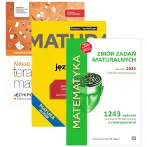 Pakiet Matura 2026: Nowa Teraz matura. J�zyk polski. Vademecum. Zakres podstawowy, J�zyk polski. Egzamin ustny. Repetytorium maturalne, Matematyka. Zbi�r zada� maturalnych. Lata 2010-2025. Poziom podstawowy