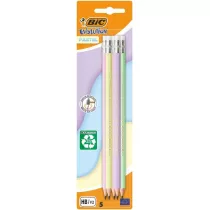 Bic Owek z gumk Evolution Pastel 5 szt.