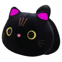 Maskotka przytulanka kot czarny 18cm LeanToys