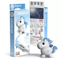 Puzzle Jednoroec Bkitny Eugy. Eko Ukadanka 3D