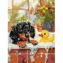 Ideyka Malowanie po numerach - K�piel z kaczuszk� 30x40cm