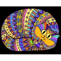 Kolorowanka welwetowa A4 Kocur