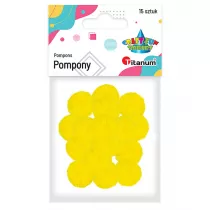 Titanum Pompony poliestrowe intensywny ty 18mm