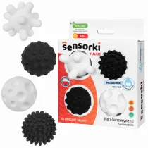 Sensorki Tullo Pi�ki sensoryczne czarno-bia�e 4 szt. bez dziurki