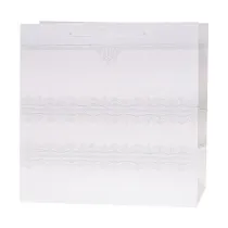 Rozette Torebka Lux brokat bia�a 37x37x20cm