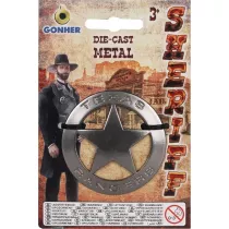 Metalowa odznaka szeryfa Texas Ranger 14/0 Gonher